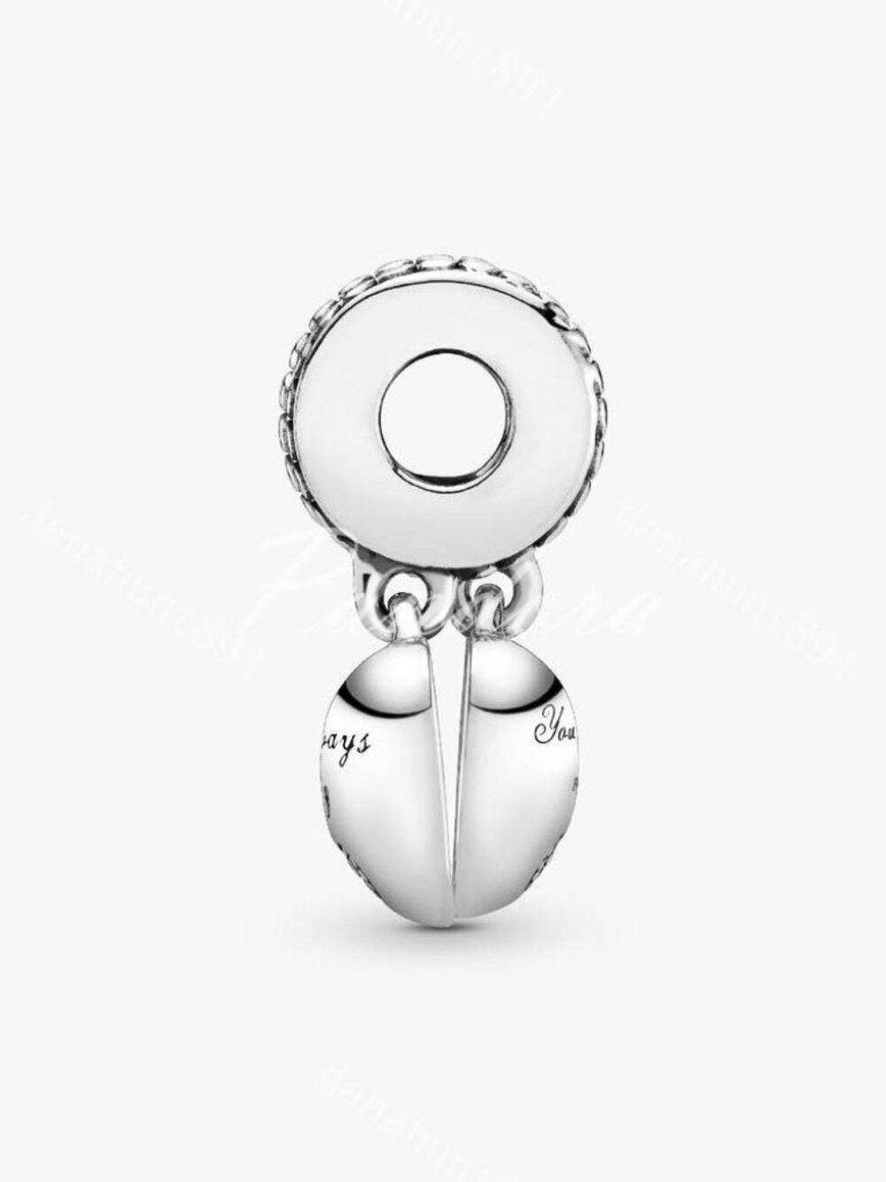 Pandora Mother & Daughter Hearts Dangle Charm - Picture 3 of 4